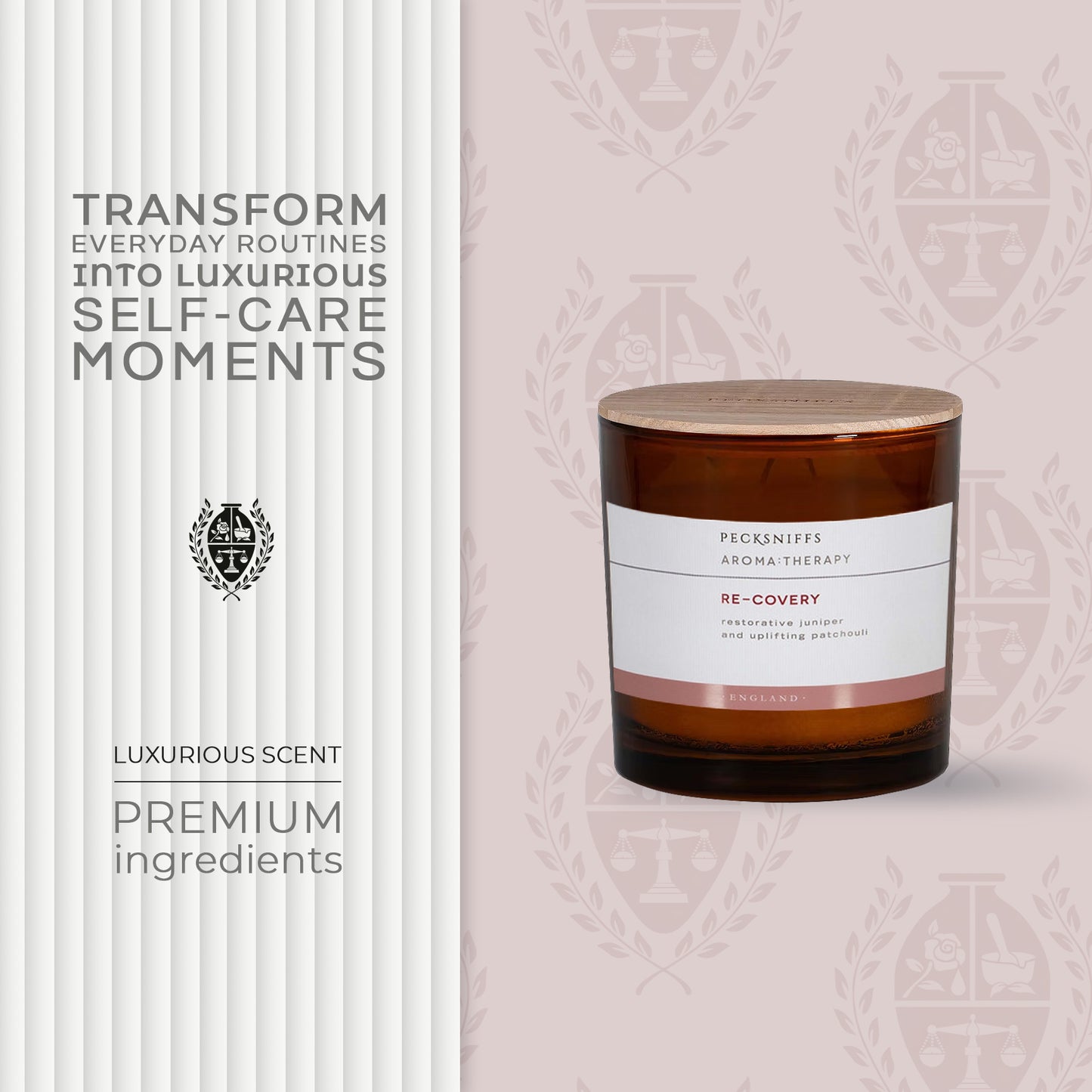 Pecksniffs Amber Re-Covery Candle | 3 Wicks, 550g/19.40oz