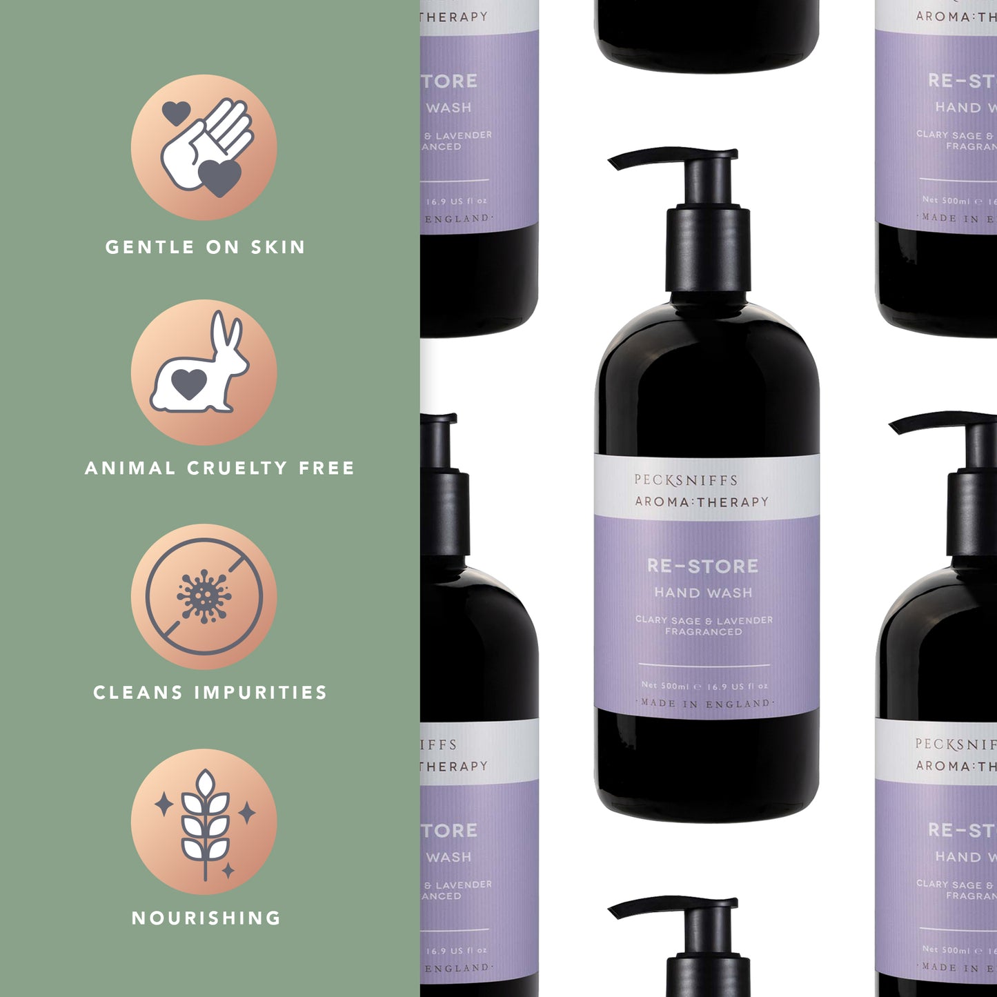 Pecksniff's Aroma:Therapy Re-Store 500 ml/16.9 fl oz Hand Wash