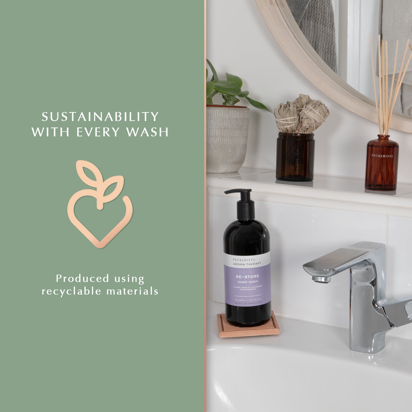 Pecksniff's Aroma:Therapy Re-Store 500 ml/16.9 fl oz Hand Wash