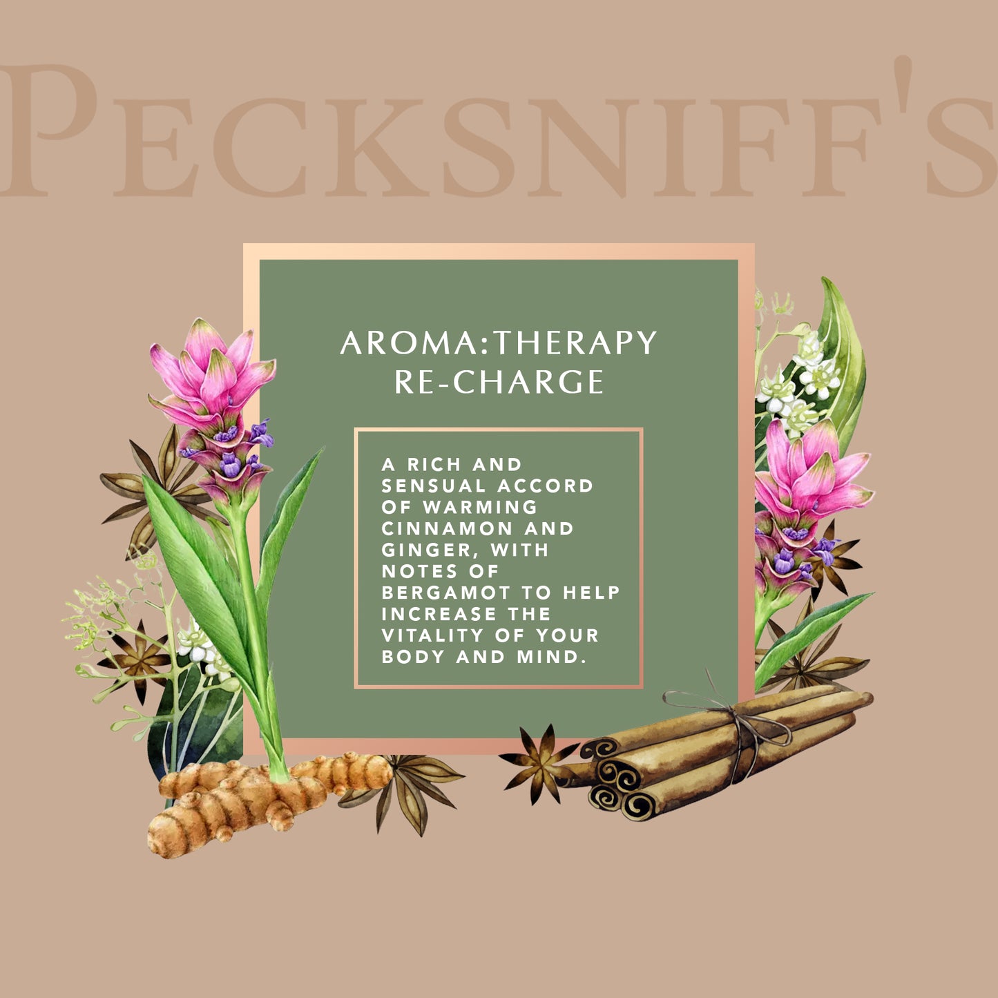 Pecksniffs Aromatherapy Re-Charge Candle | 3 Wicks, 283g/9.9oz
