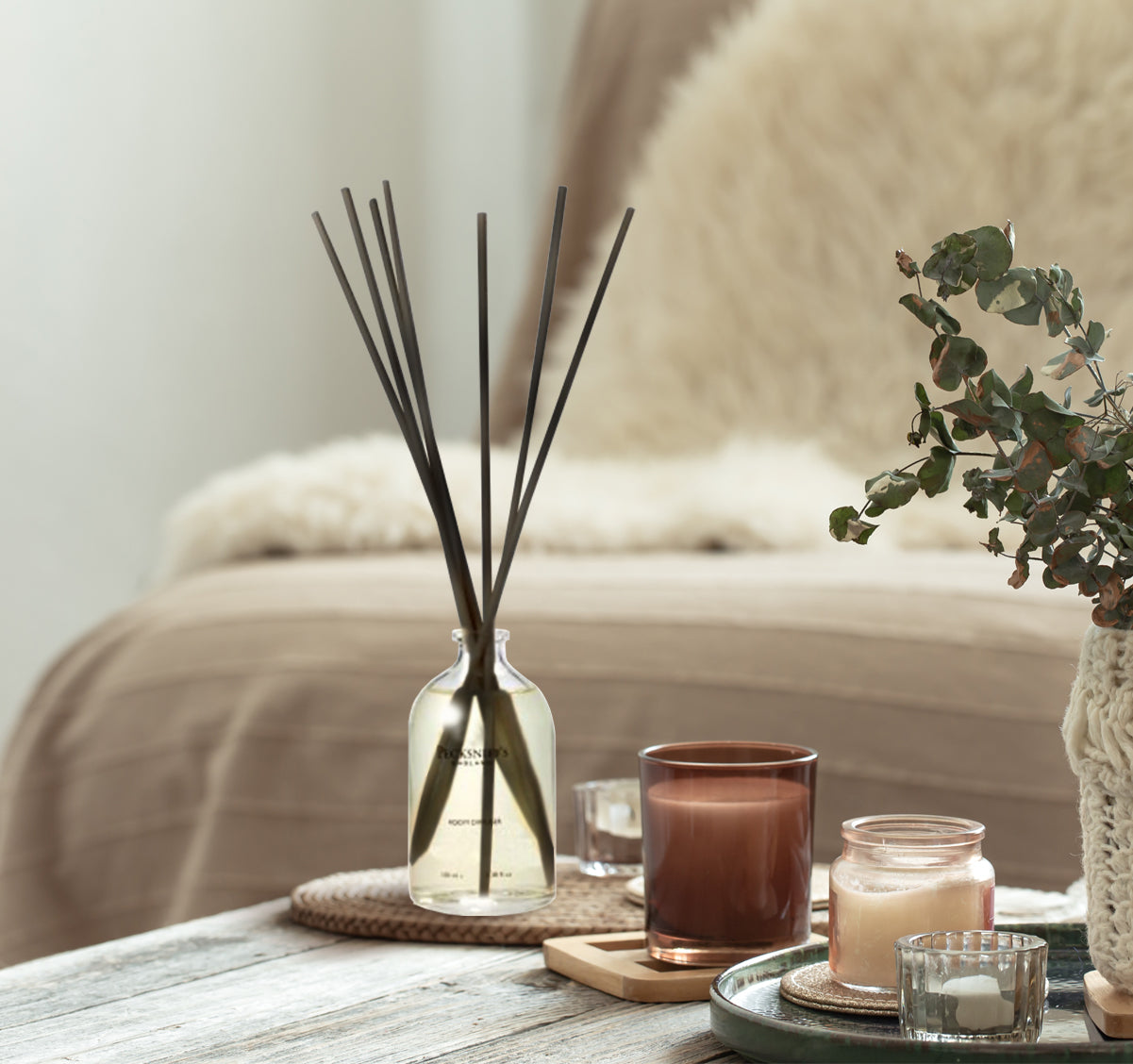 Pecksniffs Rose & Peony Diffuser | 200ml/6.76 Fl Oz