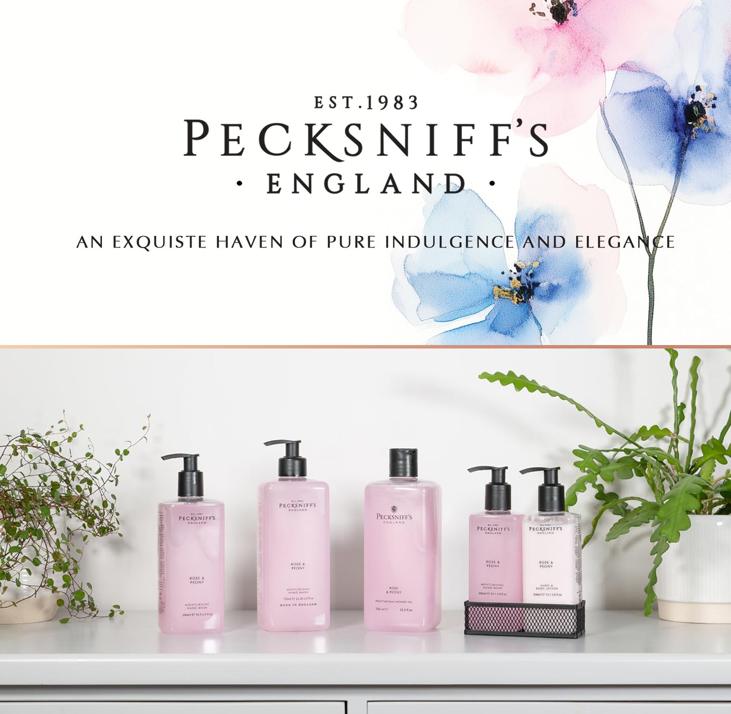 Pecksniff's Rose & Peony Hand Wash 480ml/16.2 fl oz