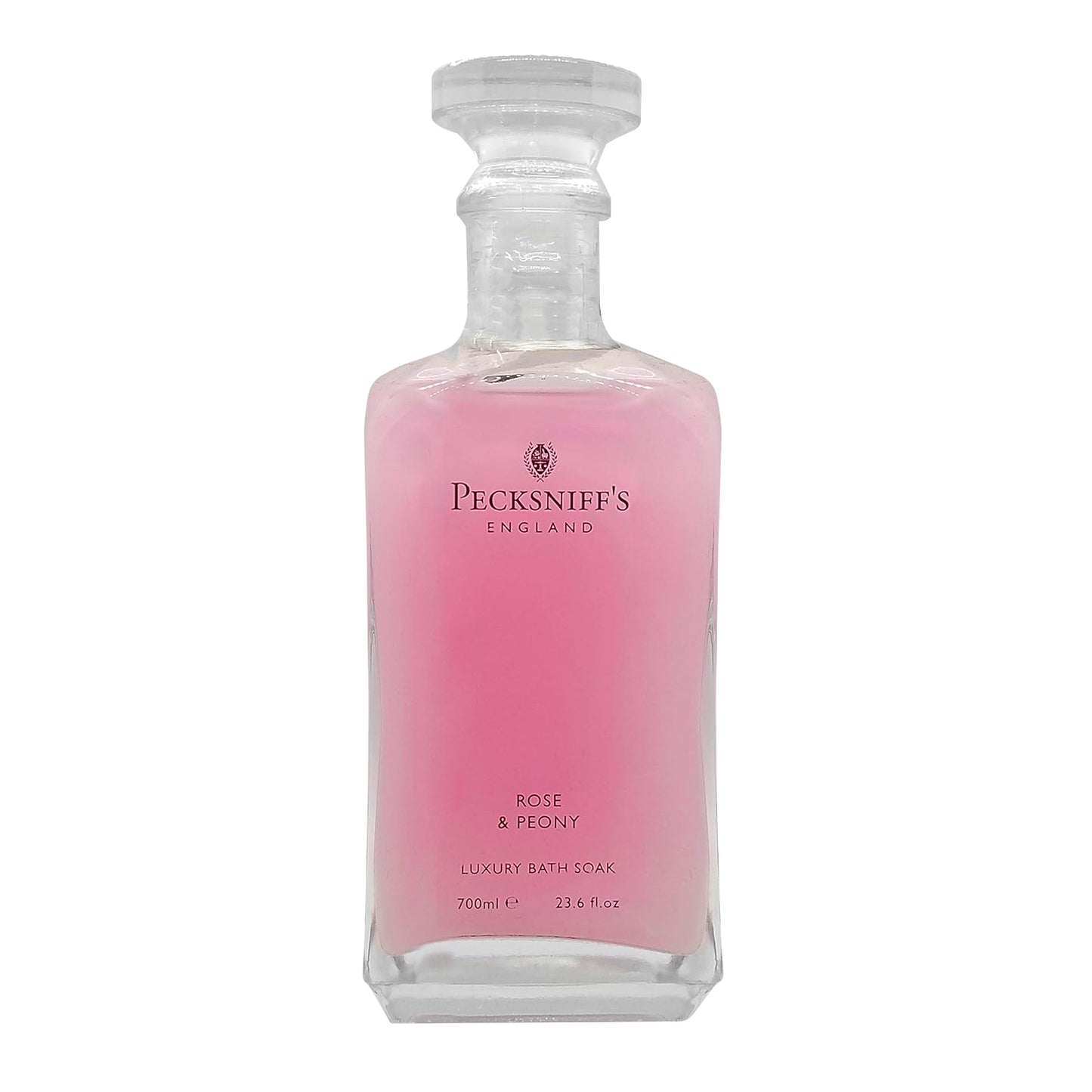 Pecksniffs Rose & Peony Luxury Bath Soak | 700ml /23.6 Fl Oz