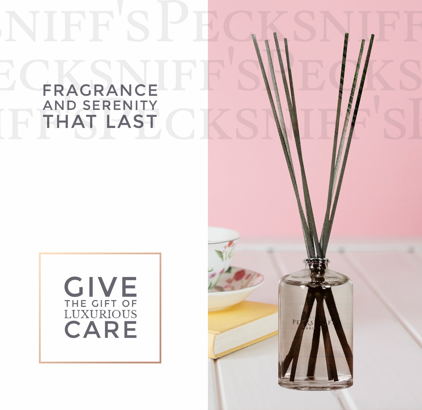 Pecksniff's Sandalwood & Vanilla Diffuser | 200ml/6.76 Fl Oz