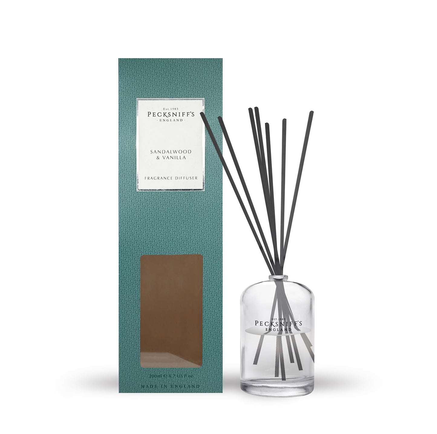 Pecksniff's Sandalwood & Vanilla Diffuser | 200ml/6.76 Fl Oz