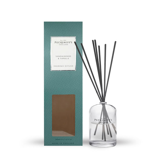 Pecksniff's Sandalwood & Vanilla Diffuser | 200ml/6.76 Fl Oz