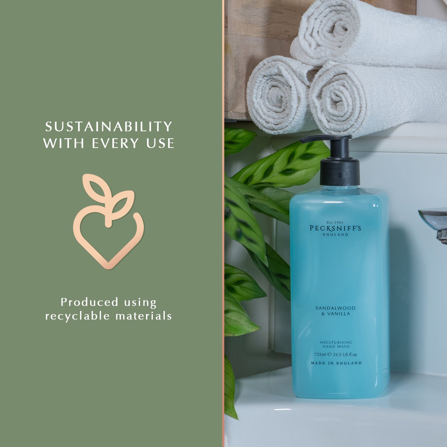 Pecksniff's Sandalwood & Vanilla Hand Wash 725 ml/24.5 Fl Oz