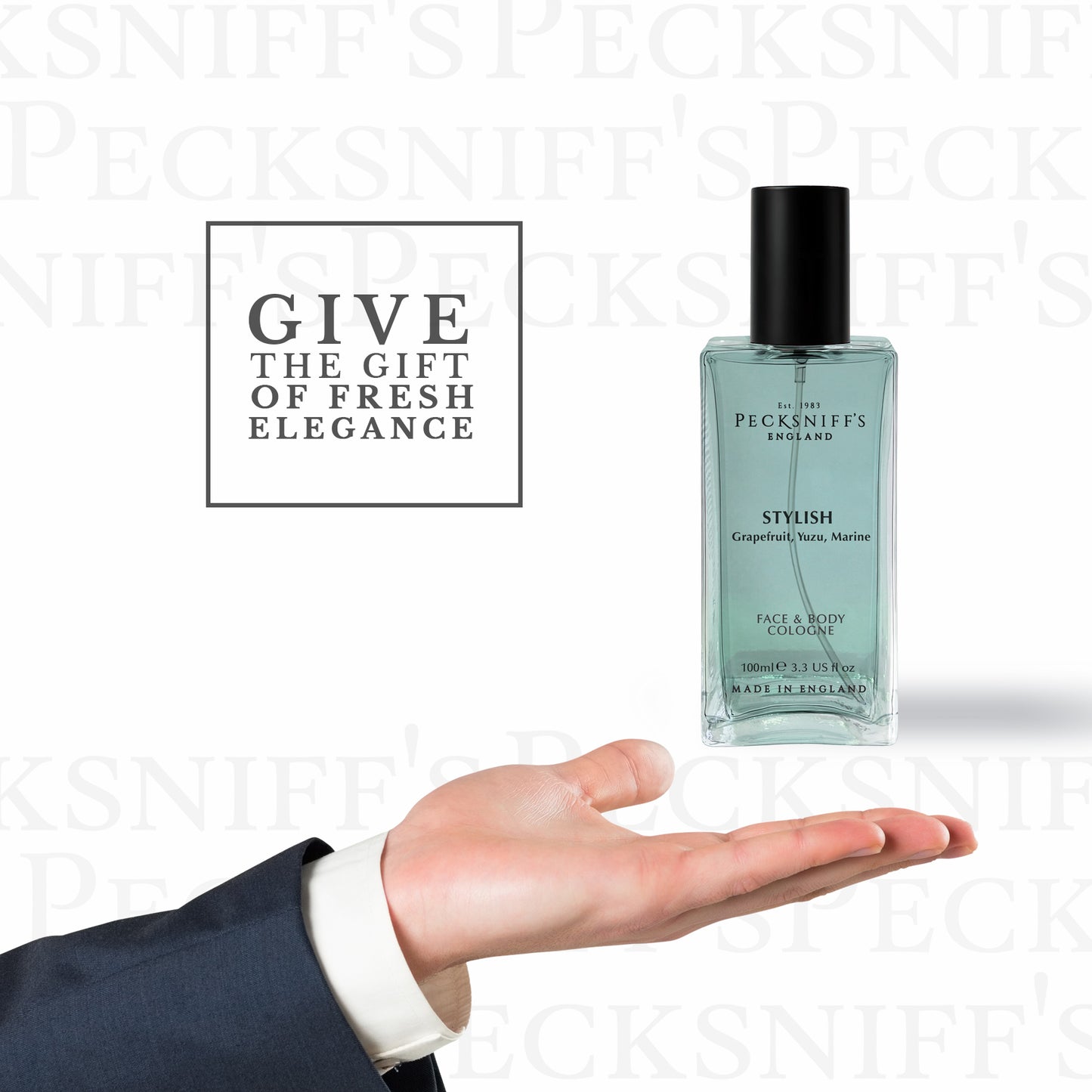 Peckniff's Men’s Face & Body Cologne – Stylish Amber Fougere, Bold & Modern Men’s Cologne, Fresh Daily Fragrance, 100ml / 3.4 fl oz