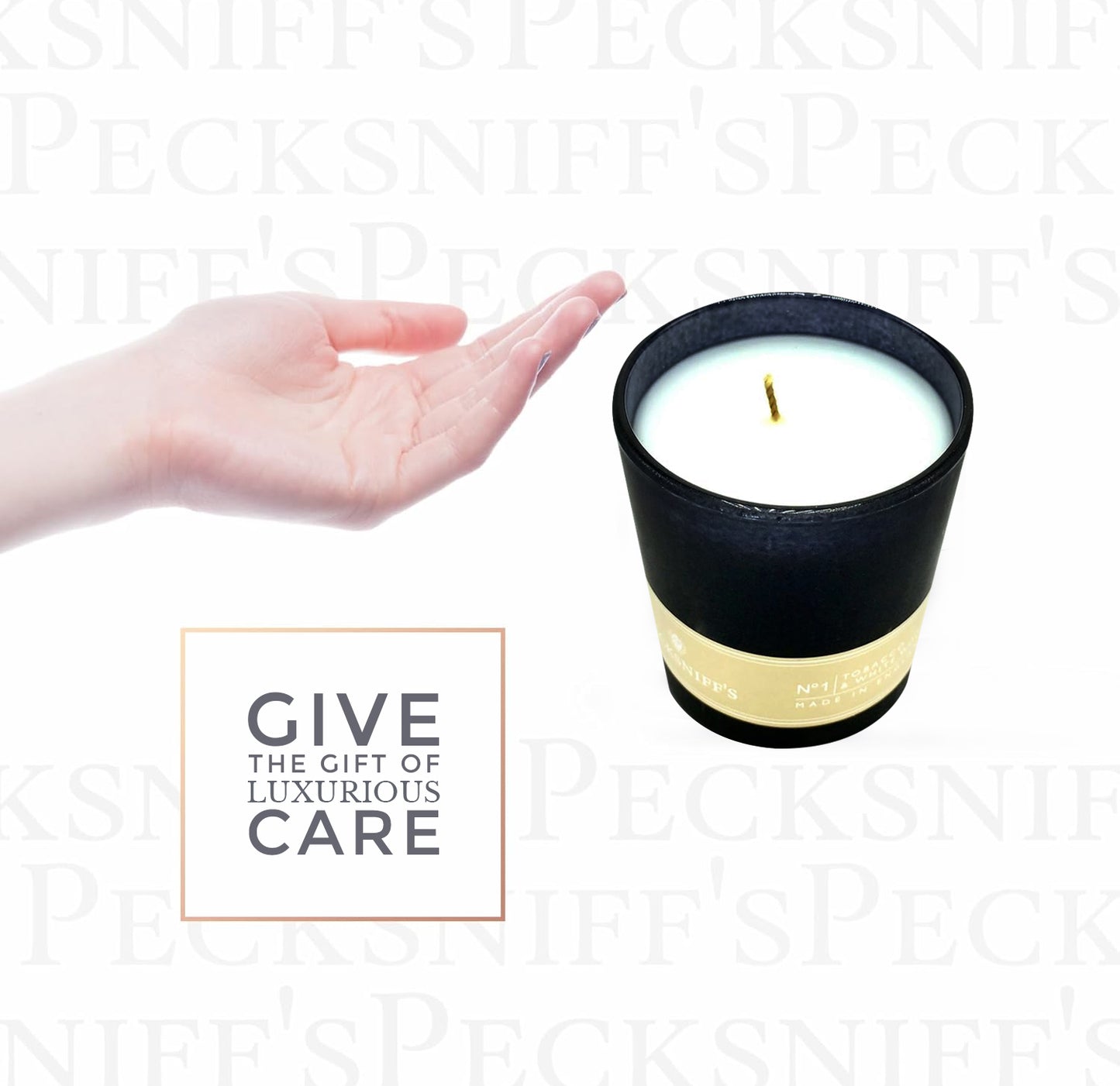 Pecksniffs Tobacco & White Wood Scented Candle | 1 Wick, 100g/3.5oz
