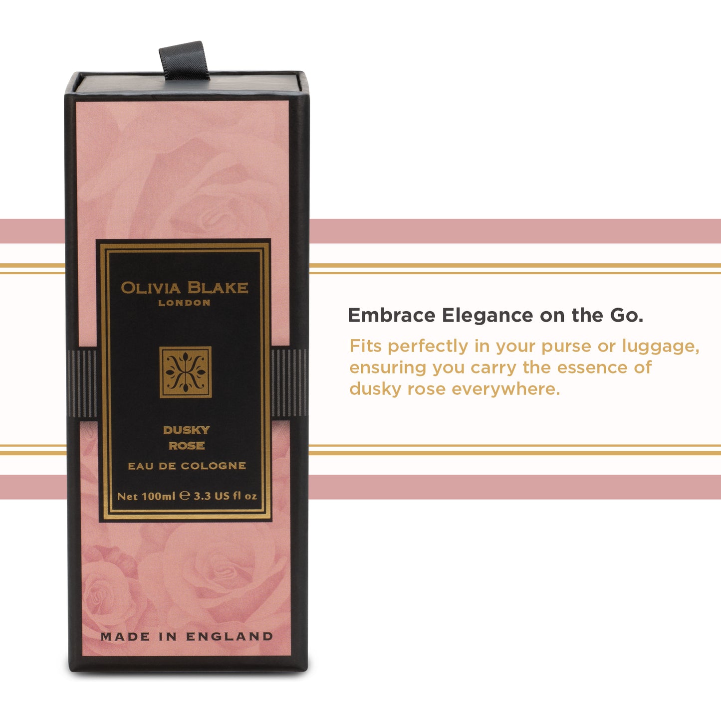 Olivia Blake Dusky Rose Perfume for Women – Fine Fragrance Eau de Cologne Spray, 100 ml/3.3 fl oz