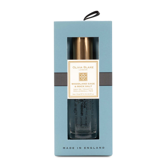 Olivia Blake Woodland Sage Rock Salt Perfume Roller Ball – 15 ml/0.52 fl oz Fine Fragrance Eau de Toilette, Travel Size Perfume for Women