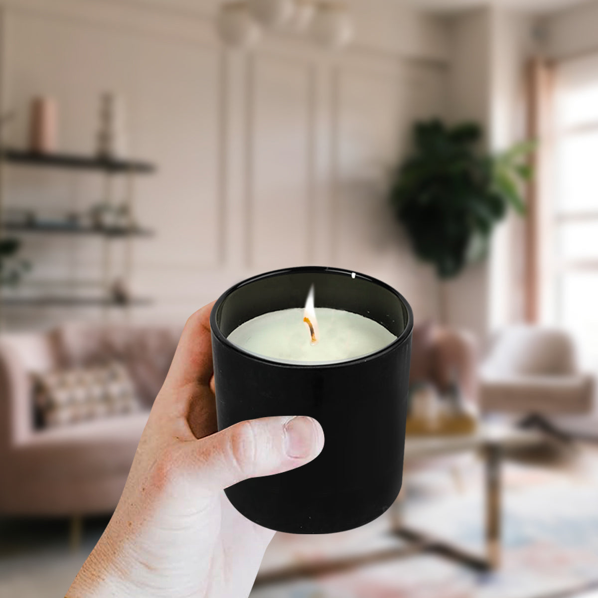 Pecksniffs Black Amber & Oud Wood Scented Candle | 1 Wick, 184g/6.49oz