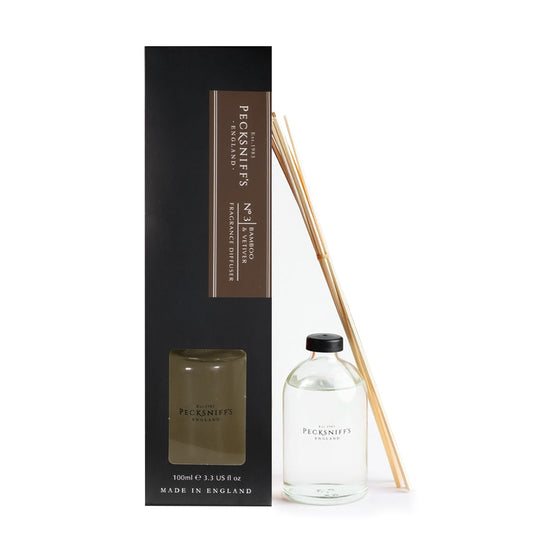 Pecksniffs Bamboo & Vetiver Diffuser | 100ml/3.38 Fl Oz