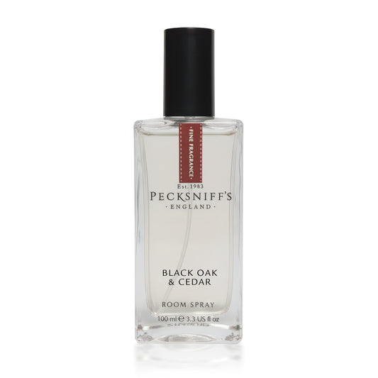 Pecksniffs Black Oak & Cedar Classic Room Spray | 100ml/3.38 Fl Oz