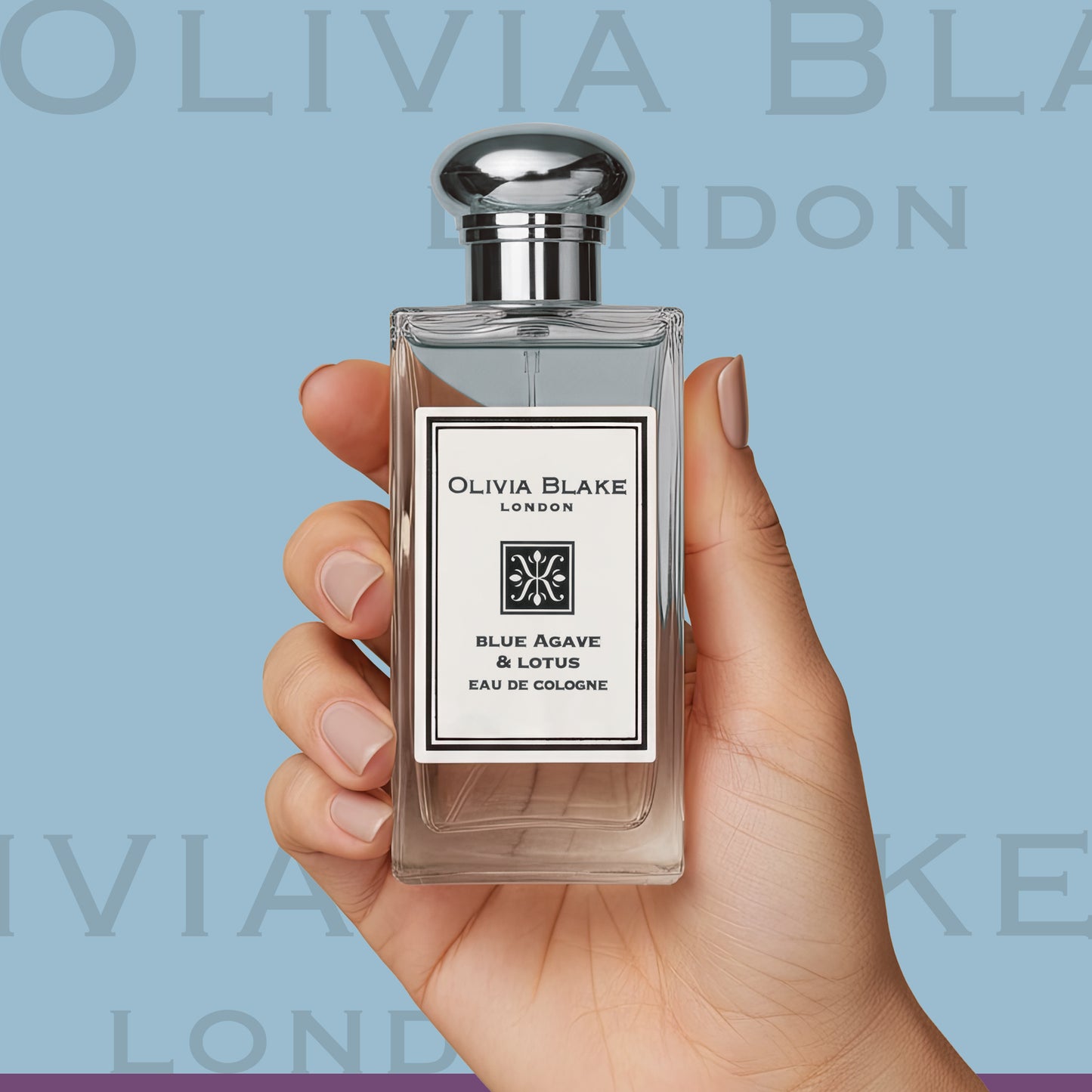 Olivia Blake Blue Agave & Lotus Perfume for Women – Fine Fragrance Eau de Cologne Spray, 100 ml/3.3 fl oz