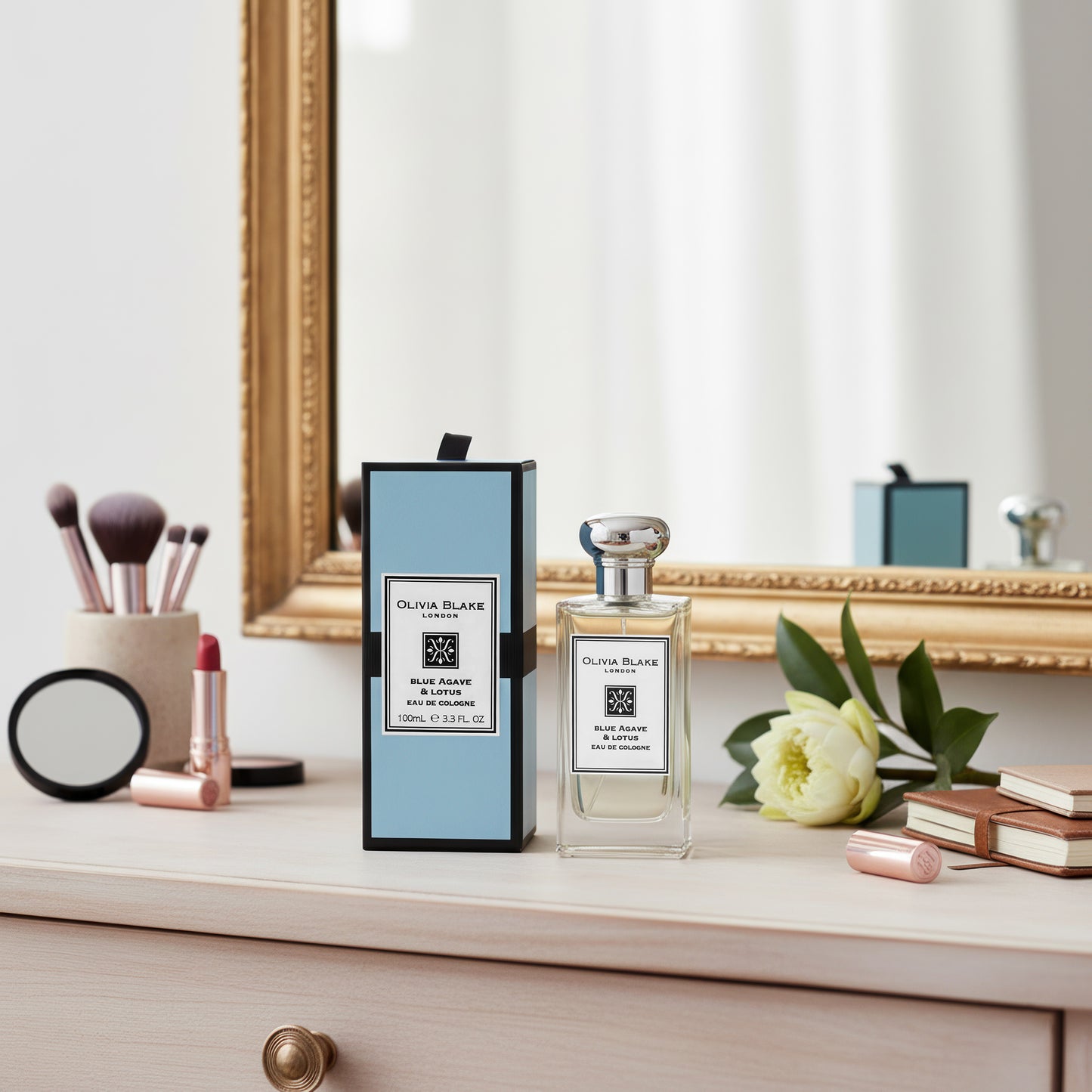 Olivia Blake Blue Agave & Lotus Perfume for Women – Fine Fragrance Eau de Cologne Spray, 100 ml/3.3 fl oz