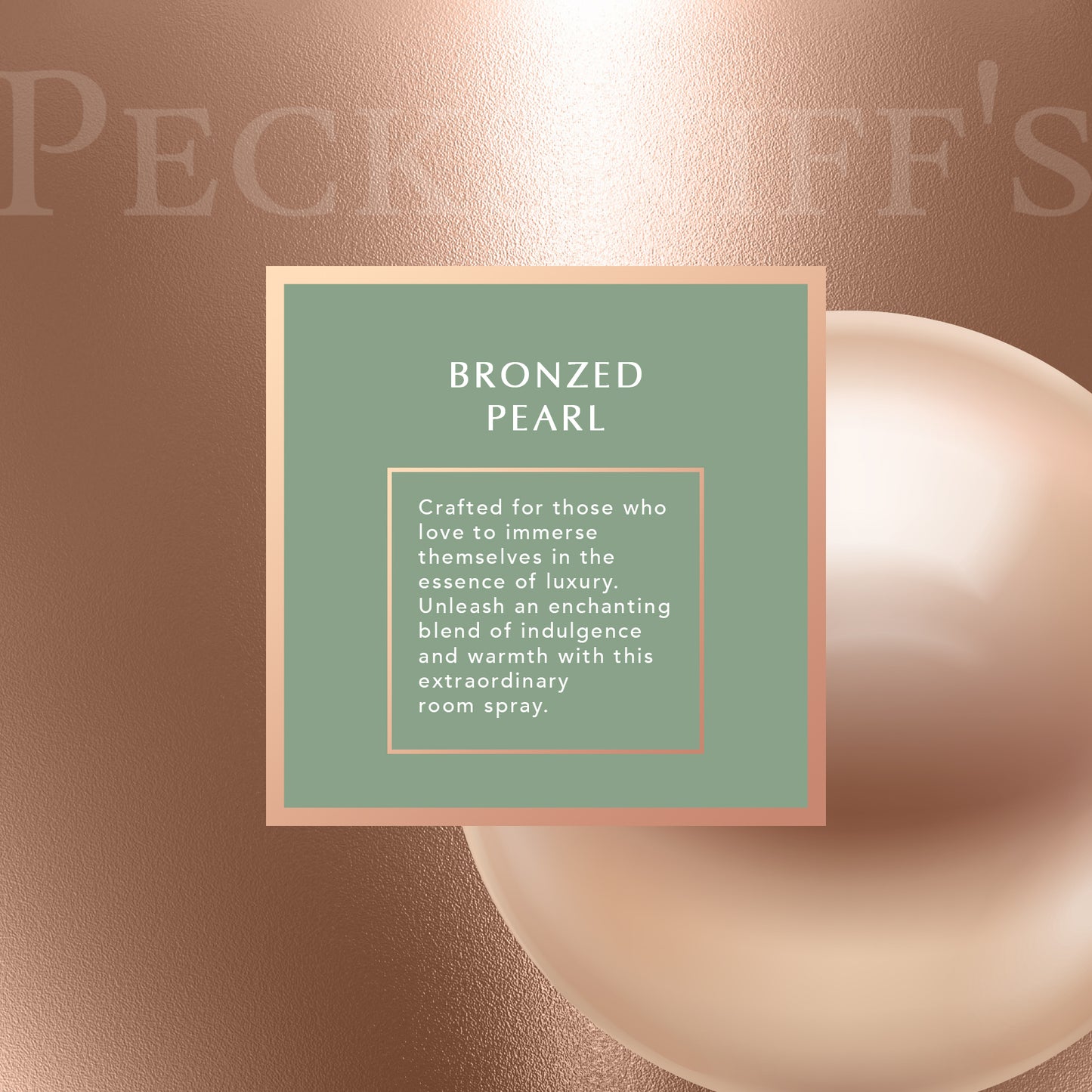 Pecksniffs Bronzed Pearl Room Spray | 100ml/3.38 Fl Oz