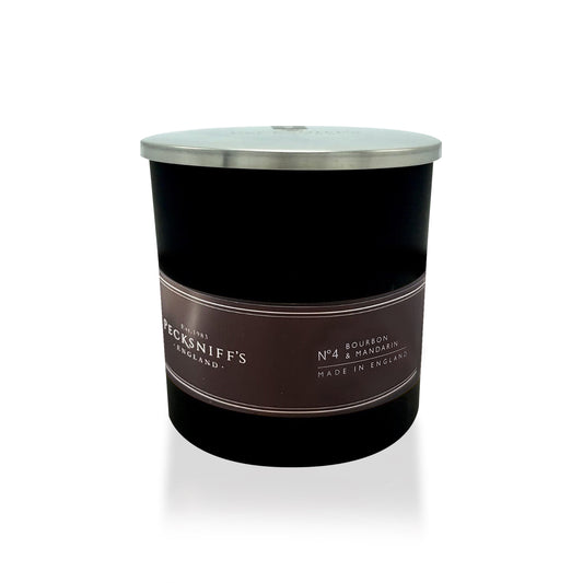 Pecksniffs Black Bourbon & Mandarin Scented Candle | 1 Wick, 184g/6.49oz