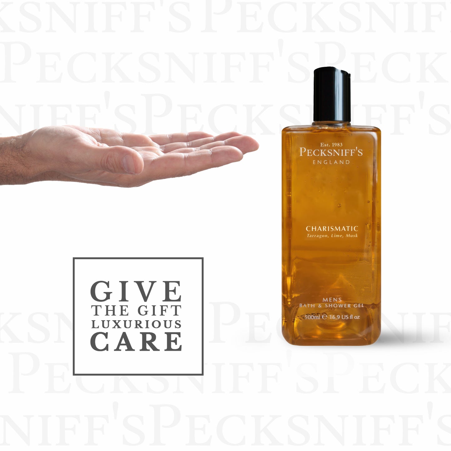 Pecksniffs Charismatic Men's Bath and Shower Gel | 500ml /16.9 Fl Oz