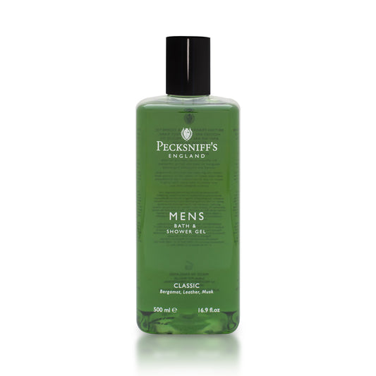 Pecksniffs Classic Men's Bath and Shower Gel | 500ml /16.9 Fl Oz