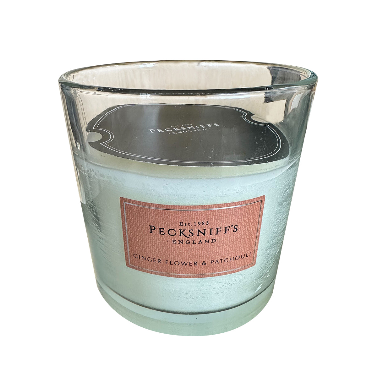 Pecksniffs Classic Gingerflower & Patchouli Scented Candle with Dust Cover | 3 Wicks, 550g/19.4oz