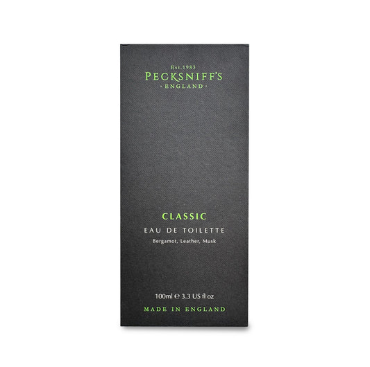 Pecksniff’s Mens Classic Eau de Toilette – 100 ml/3.3 fl oz Fresh Fougere Cologne with Bergamot, Clary Sage, Lavender & Leather Notes