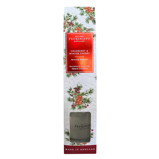 Pecksniff's Cranberry and Winter Cherry Diffuser | 100ml/3.38 Fl Oz