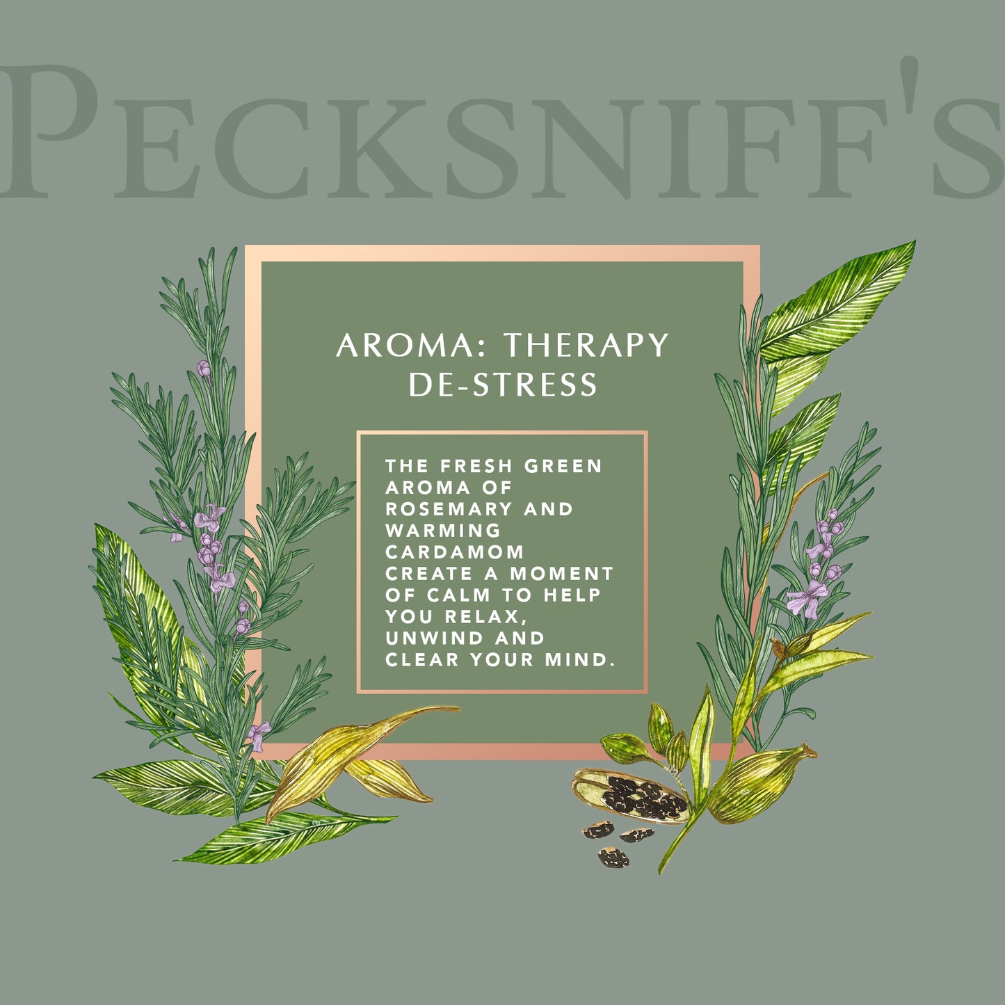 Pecksniffs Amber De-Stress  Aroma Therapy Candle | 1 Wick, 184g/6.49oz