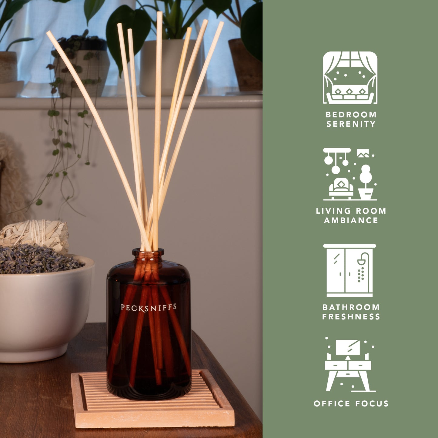 Pecksniffs De-Stress Diffuser | 100ml/3.38 Fl Oz