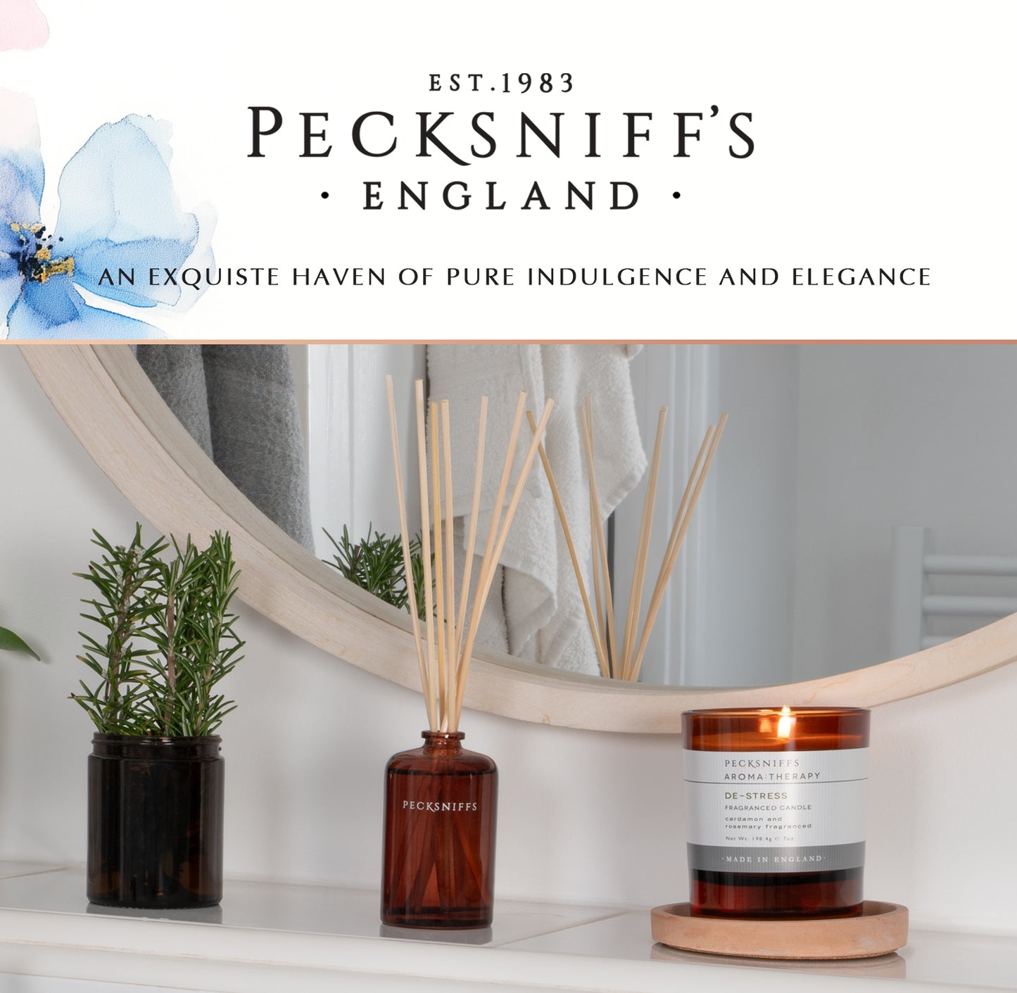 Pecksniffs De-Stress Diffuser | 100ml/3.38 Fl Oz