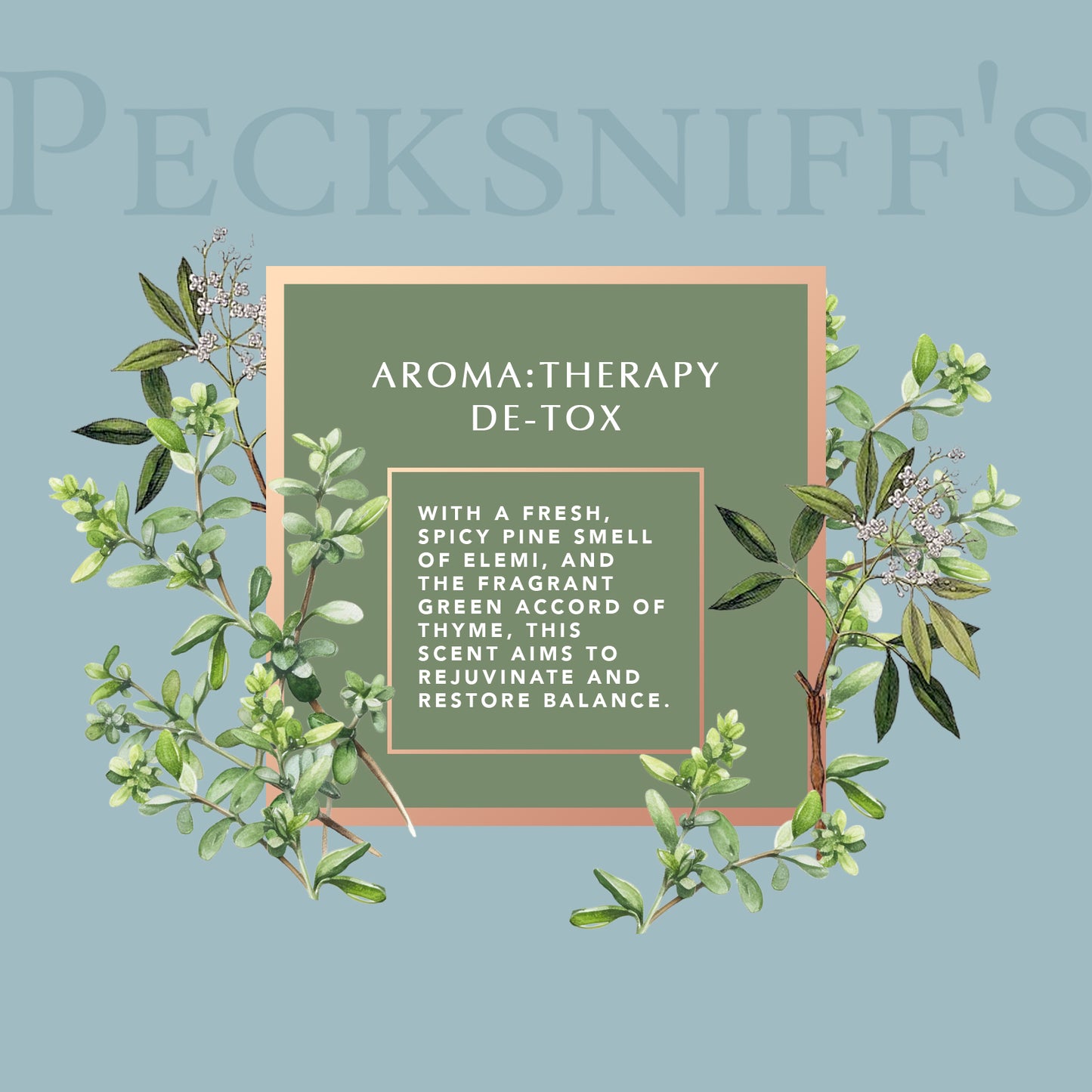 Pecksniffs Aroma:Therapy De-Tox Bath Soak Decanter | 500ml/16.9 Fl Oz