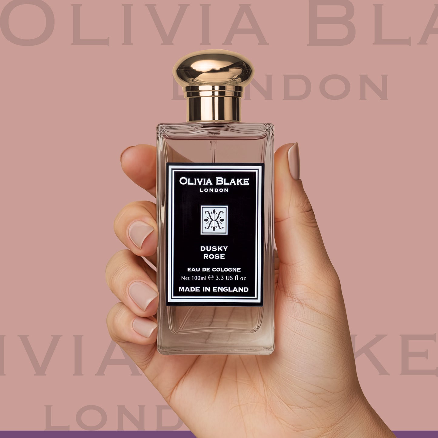 Olivia Blake Dusky Rose Perfume for Women – Fine Fragrance Eau de Cologne Spray, 100 ml/3.3 fl oz