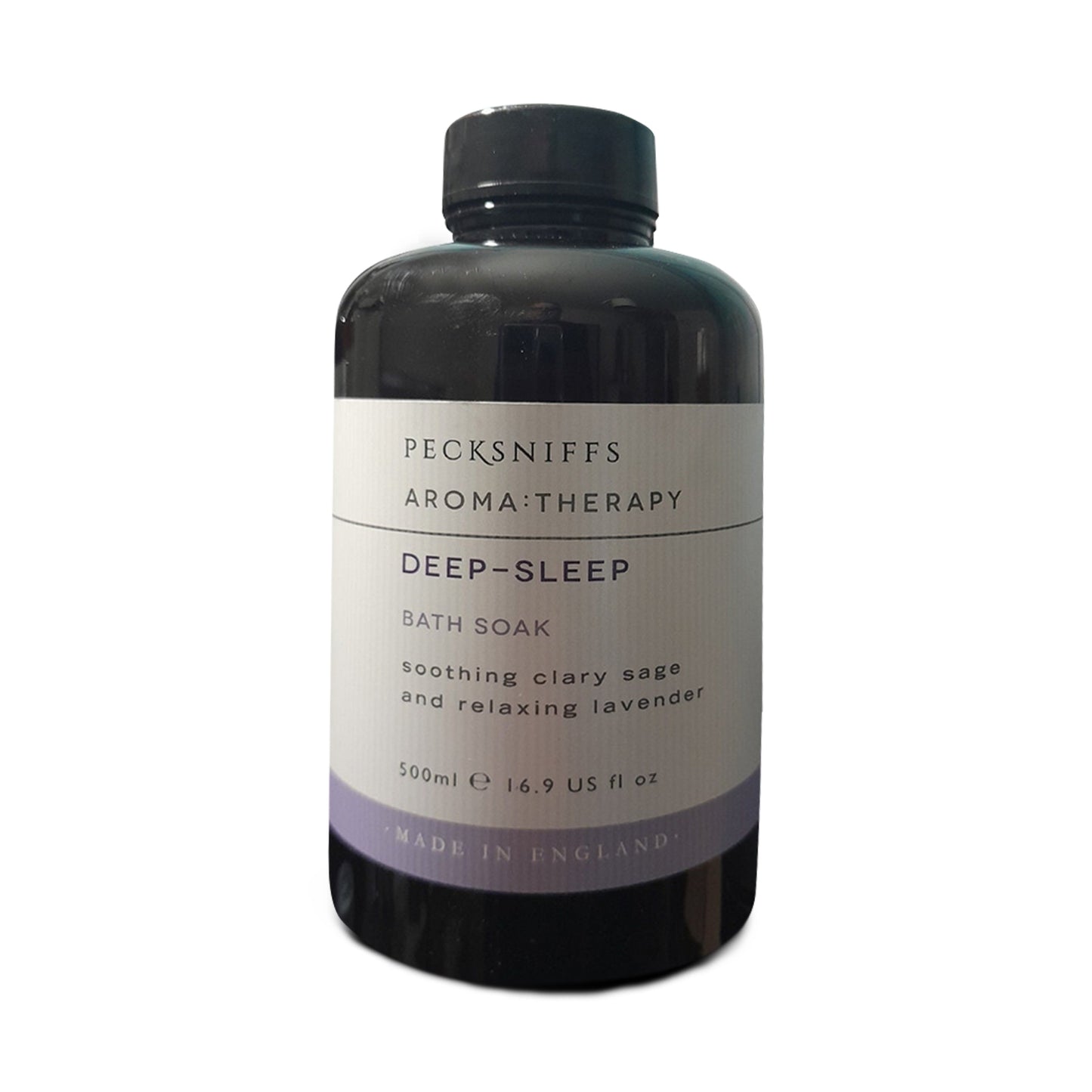 Pecksniffs Aroma:Therapy Deep-Sleep Bath Soak Decanter | 500ml/16.9 Fl Oz