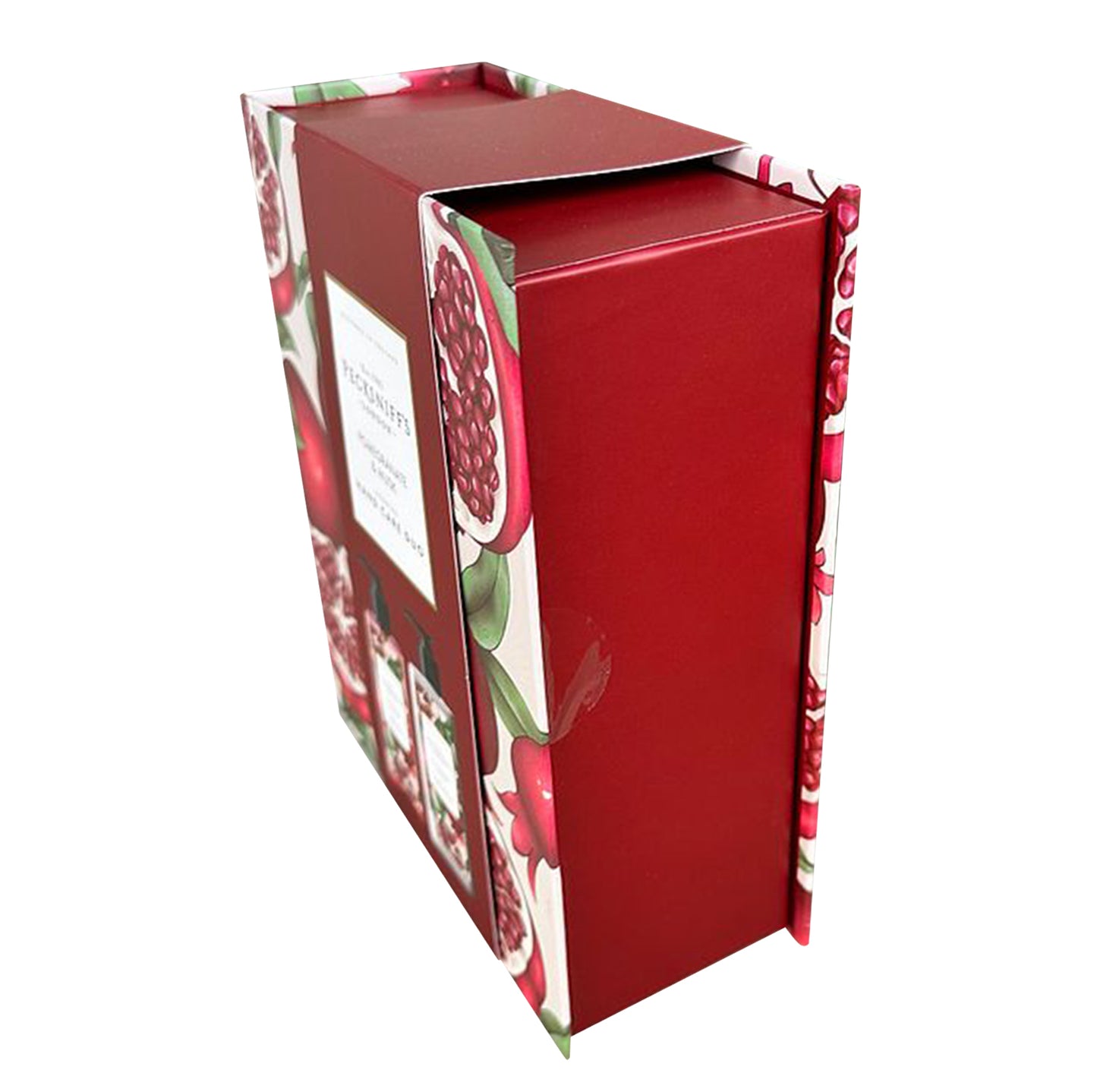 Pecksniff’s Enchanted Winter Hand Care Duo, Pomegranate & Musk, Hard Box Gift Set with 300ml Hand Wash and 300ml Hand Lotion, Designed in England