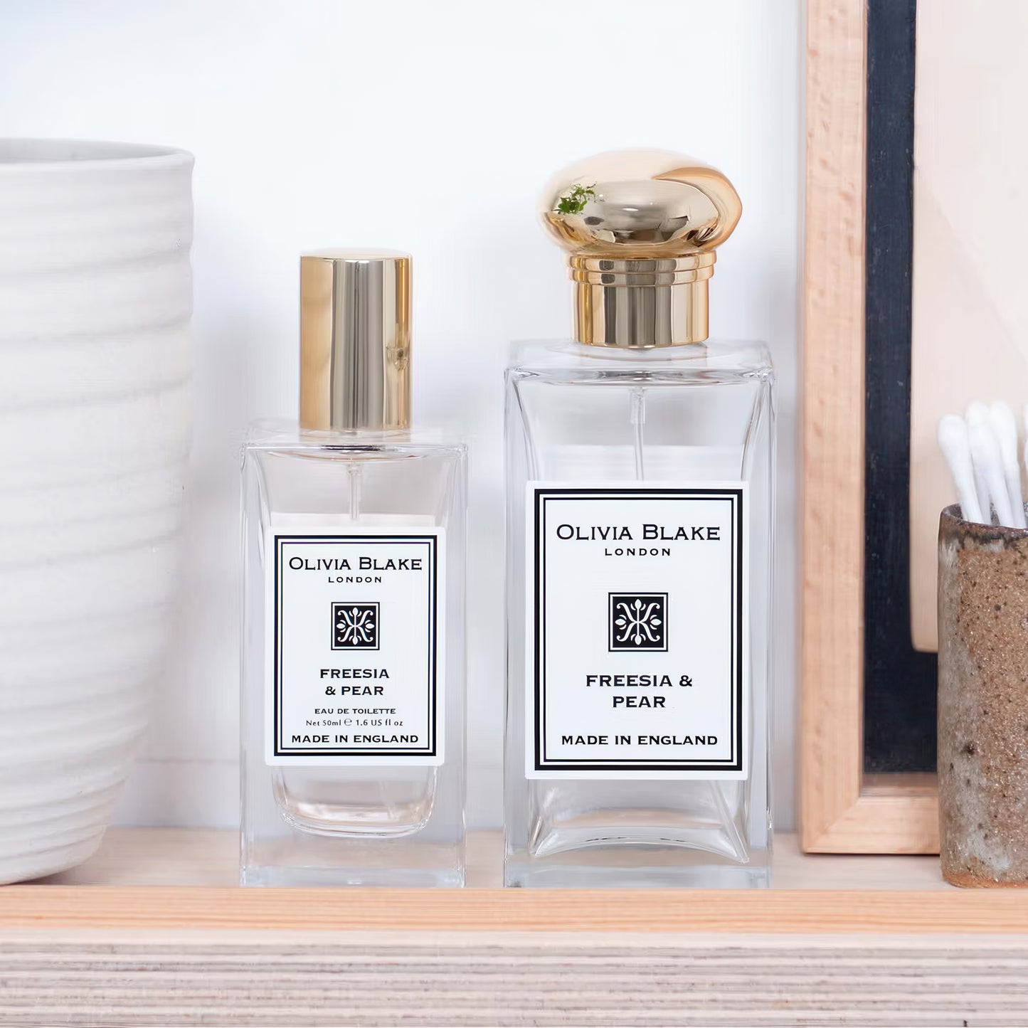 Olivia Blake Fine Fragrance Freesia & Pear Duo Gift Set – 100 ml/3.38 fl oz Eau de Cologne & 50 ml/1.69 fl oz Eau de Toilette, Fruity Floral Perfume for Women, Made in England