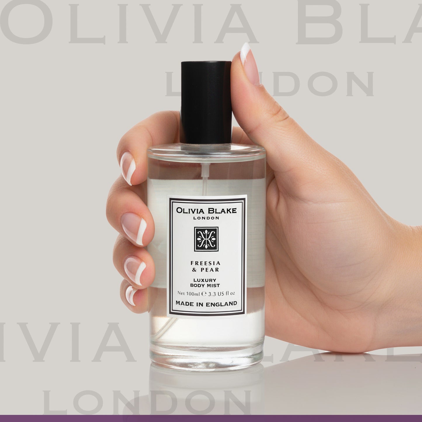 Olivia Blake Freesia & Pear Trio Gift Set – 100 ml/3.38 fl oz Body Mist, 250 ml/8.45 fl oz Shower Gel, 250 ml/8.45 fl oz Body Lotion – Luxurious Everyday Essentials for Women