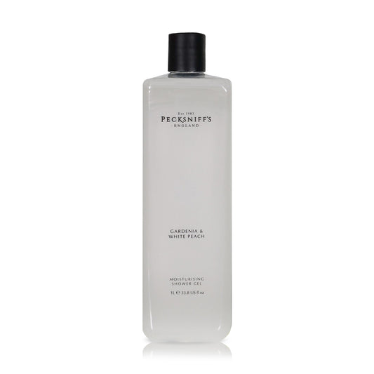 Pecksniffs Gardenia & White Peach Moisturizing Shower Gel | 1000 ml / 33.80 Fl Oz