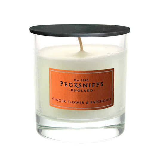 Pecksniff's Classic Gingerflower & Patchouli Scented Candle | 1 Wick, 184g/6.49oz