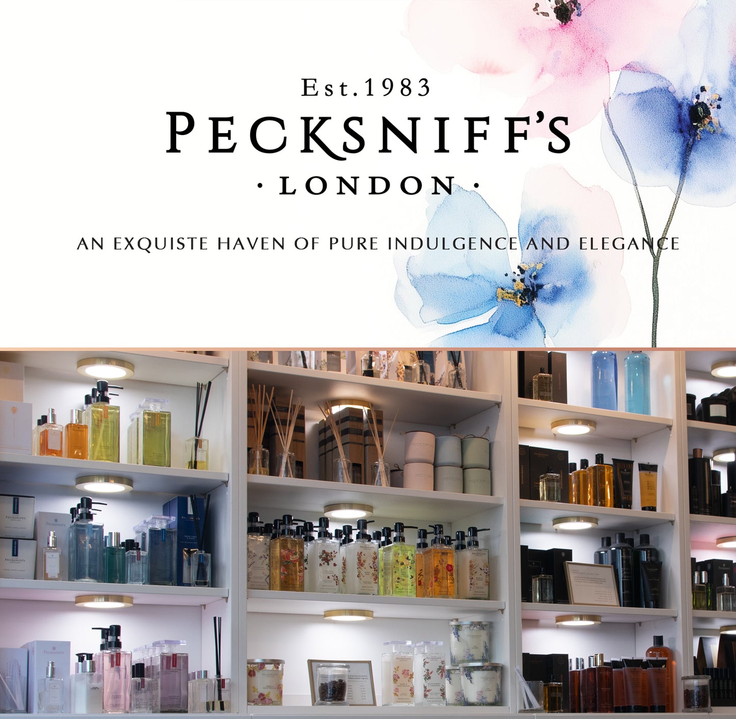 Pecksniff’s GingerFlower & Patchouli Foaming Bath Soak – Luxury Bubble Bath, 1L / 33.8 fl oz, Made in England