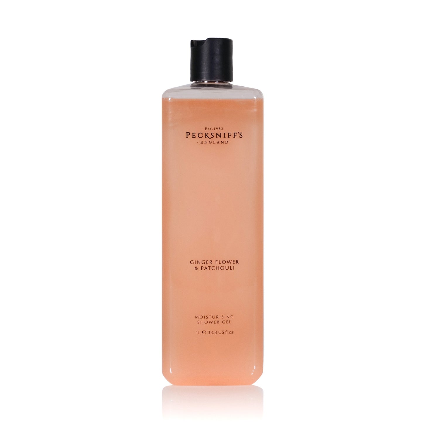 Pecksniffs Ginger Flower & Patchouli Moisturizing Shower Gel | 1000 ml / 33.80 Fl Oz
