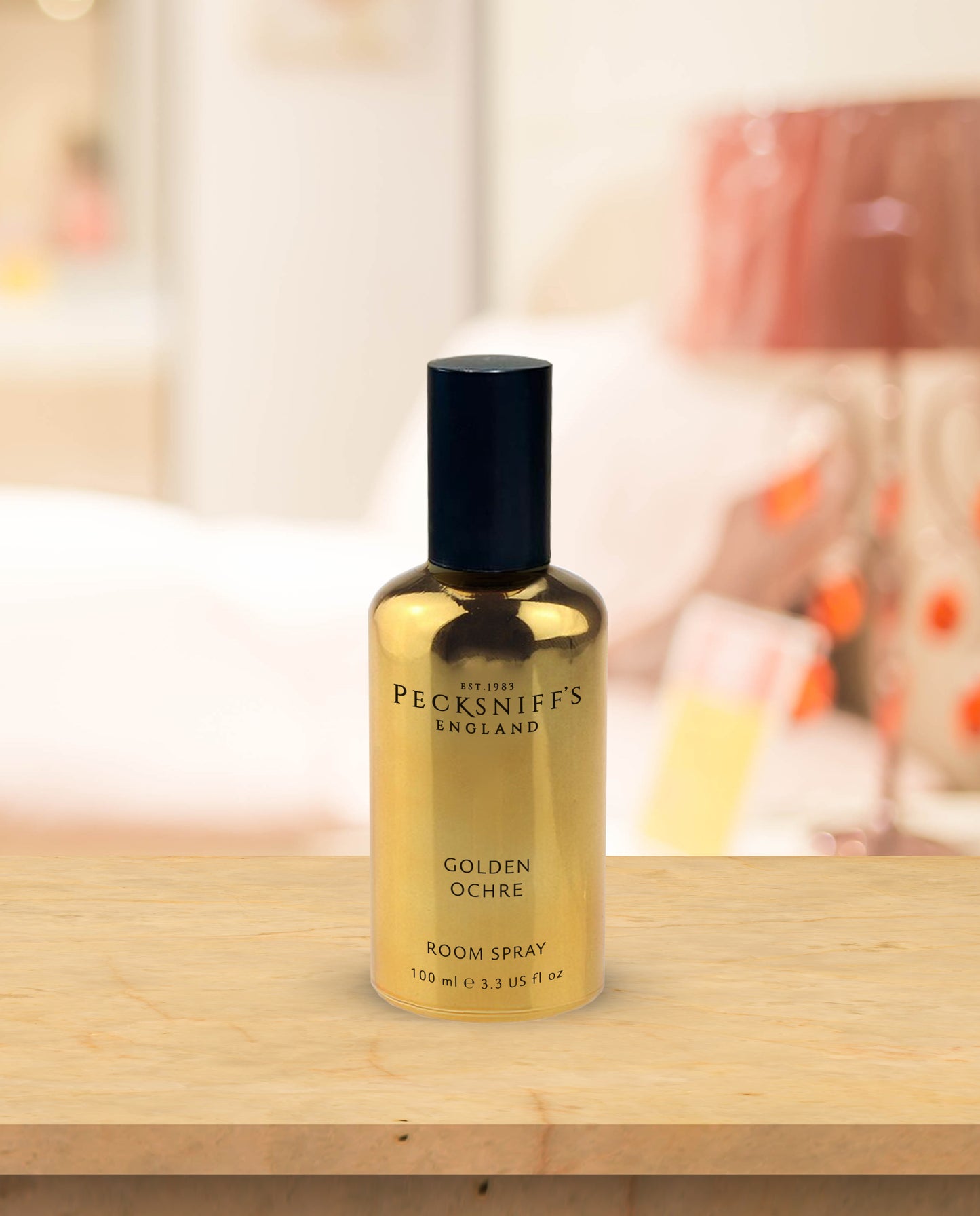 Pecksniffs Golden Ochre Classic Room Spray | 100ml/3.38 Fl Oz