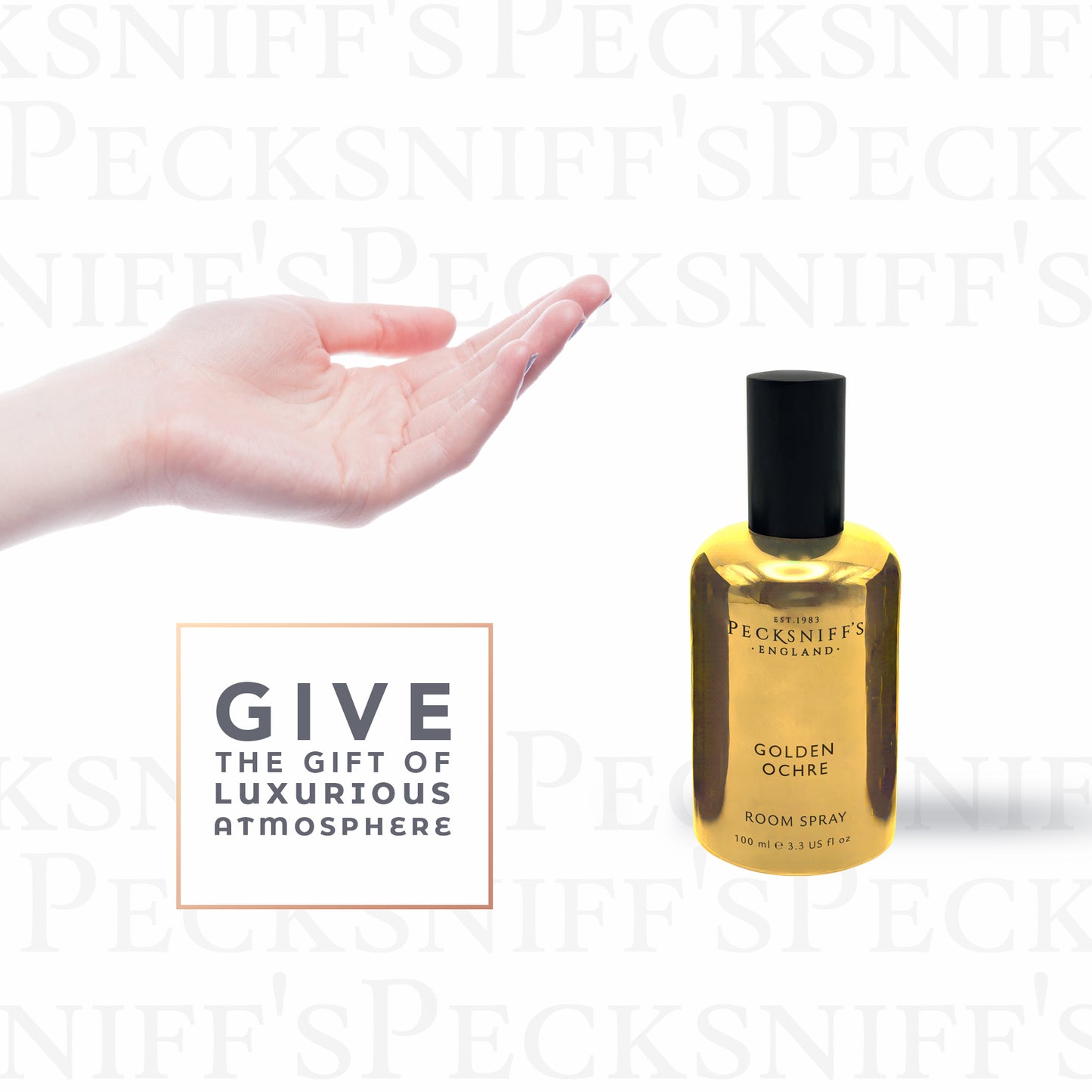 Pecksniffs Golden Ochre Classic Room Spray | 100ml/3.38 Fl Oz
