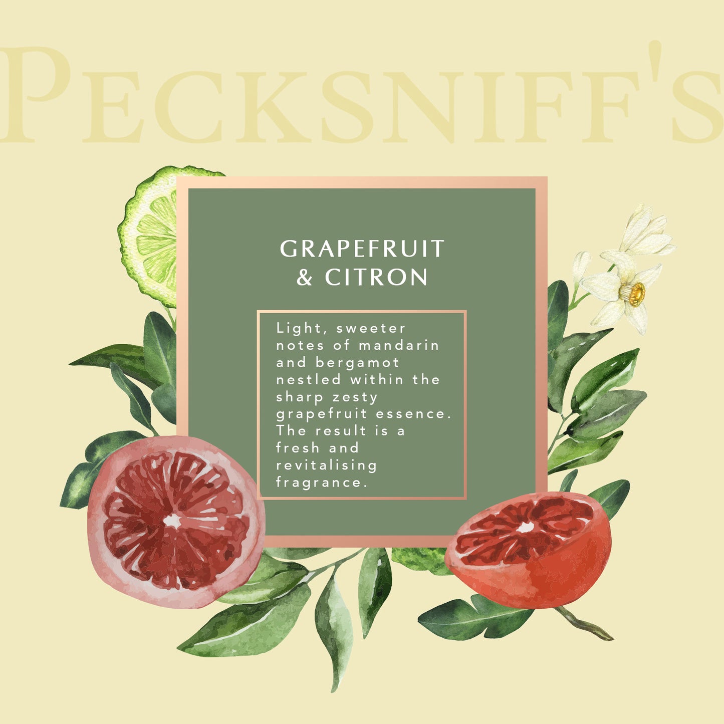 Pecksniff's Grapefruit & Citron Diffuser | 200ml/6.76 Fl Oz
