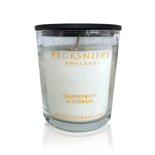 Pecksniff's Grapefruit & Citron Luxury Scented Candle | 1 Wick, 100 g/3.5 oz