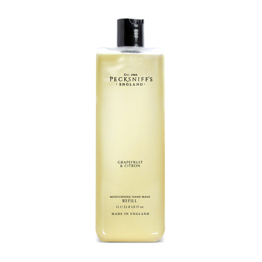 Pecksniff's Grapefruit & Citron Scented Moisturizing Hand Wash Refill | 1 L/1000 ml, 33.8 fl oz