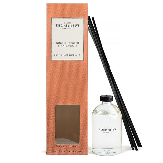 Pecksniffs Gingerflower & Patchouli Diffuser | 200ml/6.76 Fl Oz