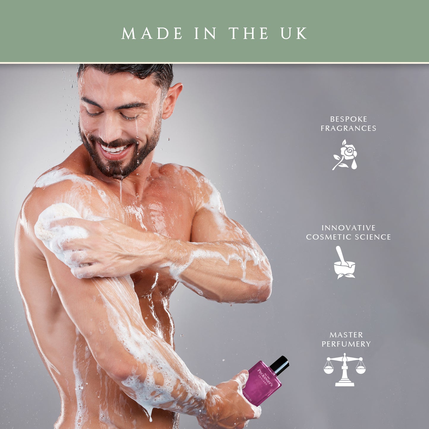 Pecksniffs Individual Men's Bath and Shower Gel | 500ml /16.9 Fl Oz