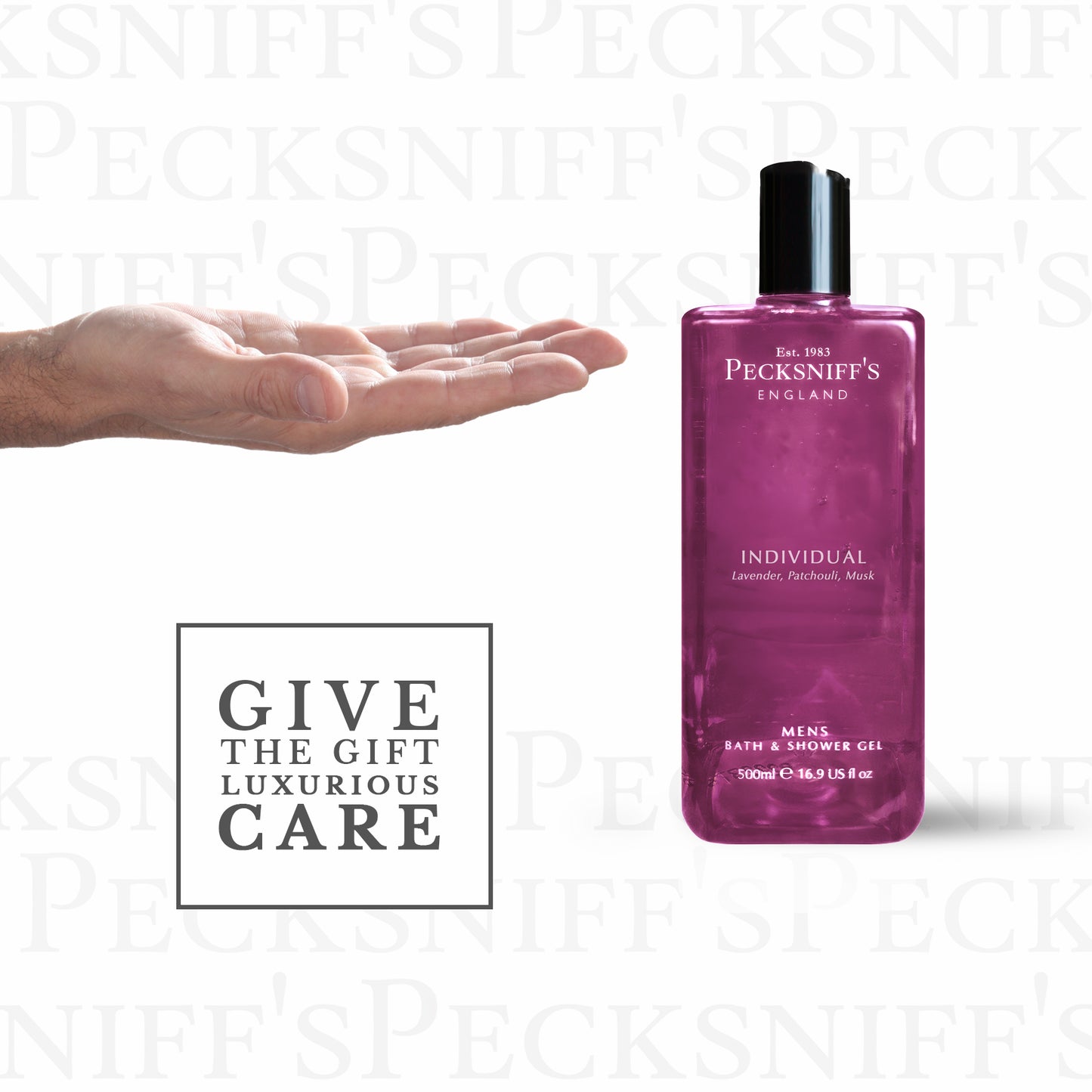 Pecksniffs Individual Men's Bath and Shower Gel | 500ml /16.9 Fl Oz