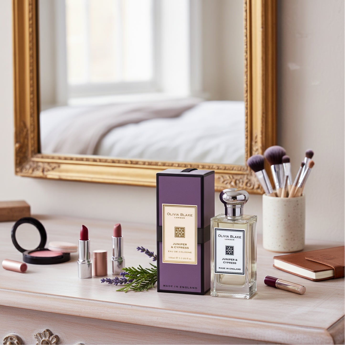 Olivia Blake Juniper & Cypress Perfume for Women – Fine Fragrance Eau de Cologne Spray, 100 ml/3.3 fl oz