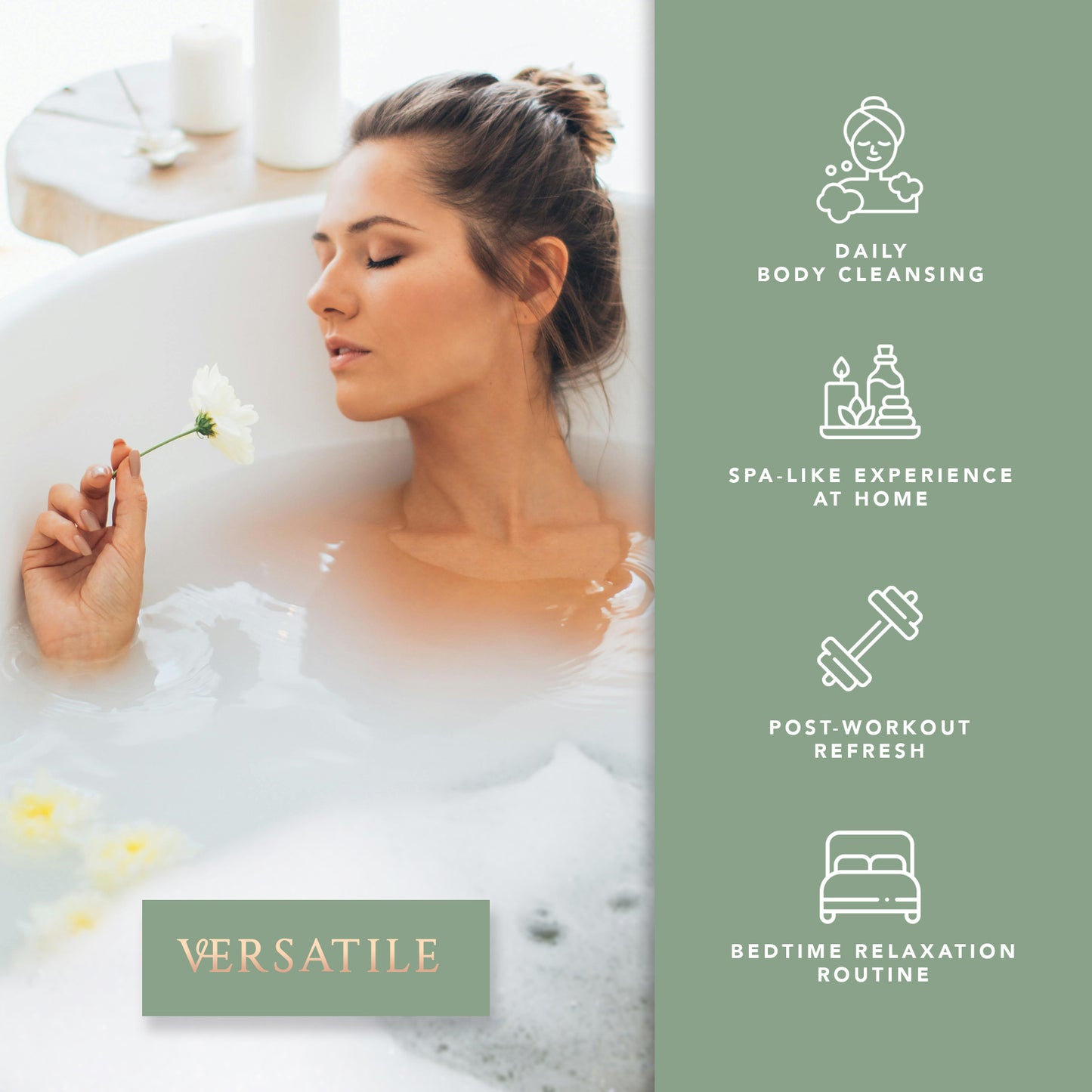 Pecksniff’s Lavender & White Tea Foaming Bath Soak – Luxury Bubble Bath, 1L / 33.8 fl oz, Made in England